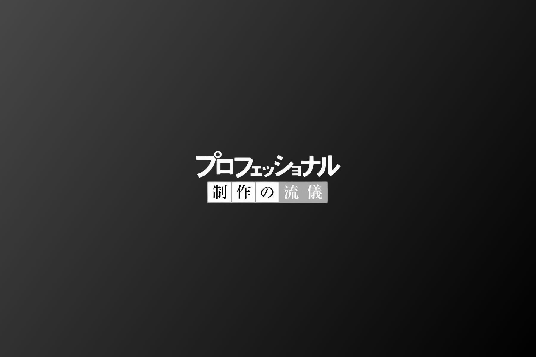 プロフェッショナル 仕事 の 流儀 文字